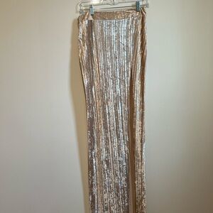 Elegant Velvet Pleated Skirt